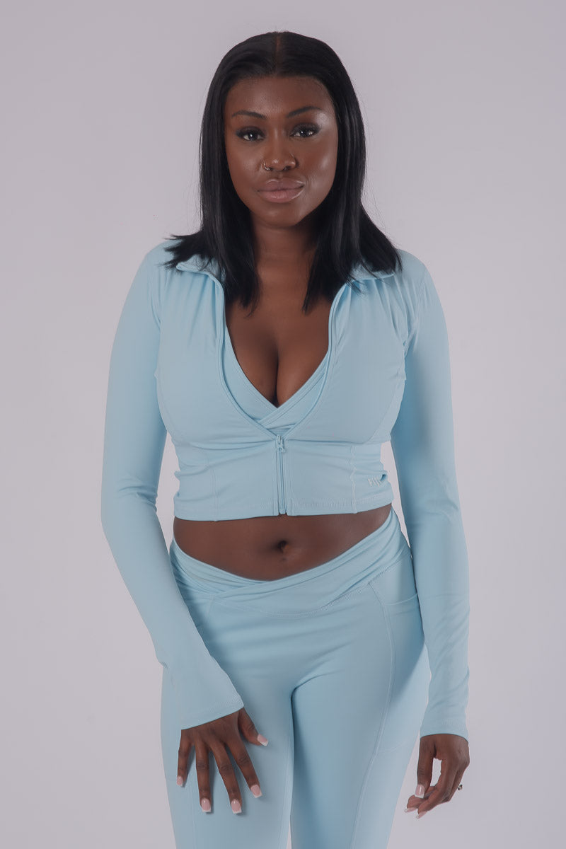 Define Seamless Jacket - ICE BLUE