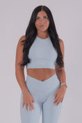 Load image into Gallery viewer, Ribbed Dream Crop Top - ICE BLUE
