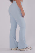 Load image into Gallery viewer, Ribbed Dream Flared Pants - ICE BLUE
