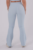 Load image into Gallery viewer, Ribbed Dream Flared Pants - ICE BLUE
