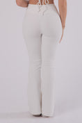 Load image into Gallery viewer, Ribbed Dream Flared Pants - SNOW WHITE
