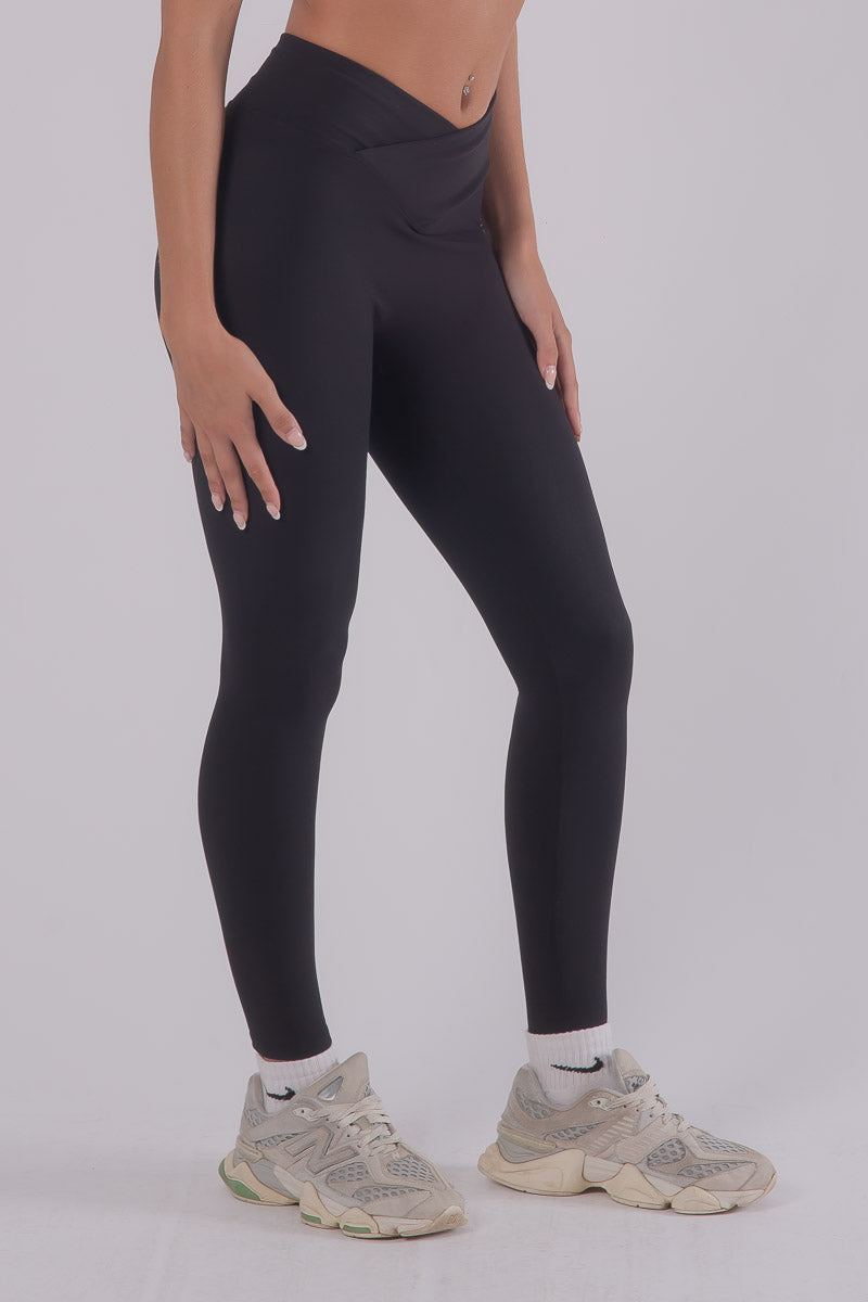 Ribbed Dream Leggings - RAVEN