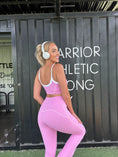 Load image into Gallery viewer, Statement contrast flared pants - Cotton Candy Pink
