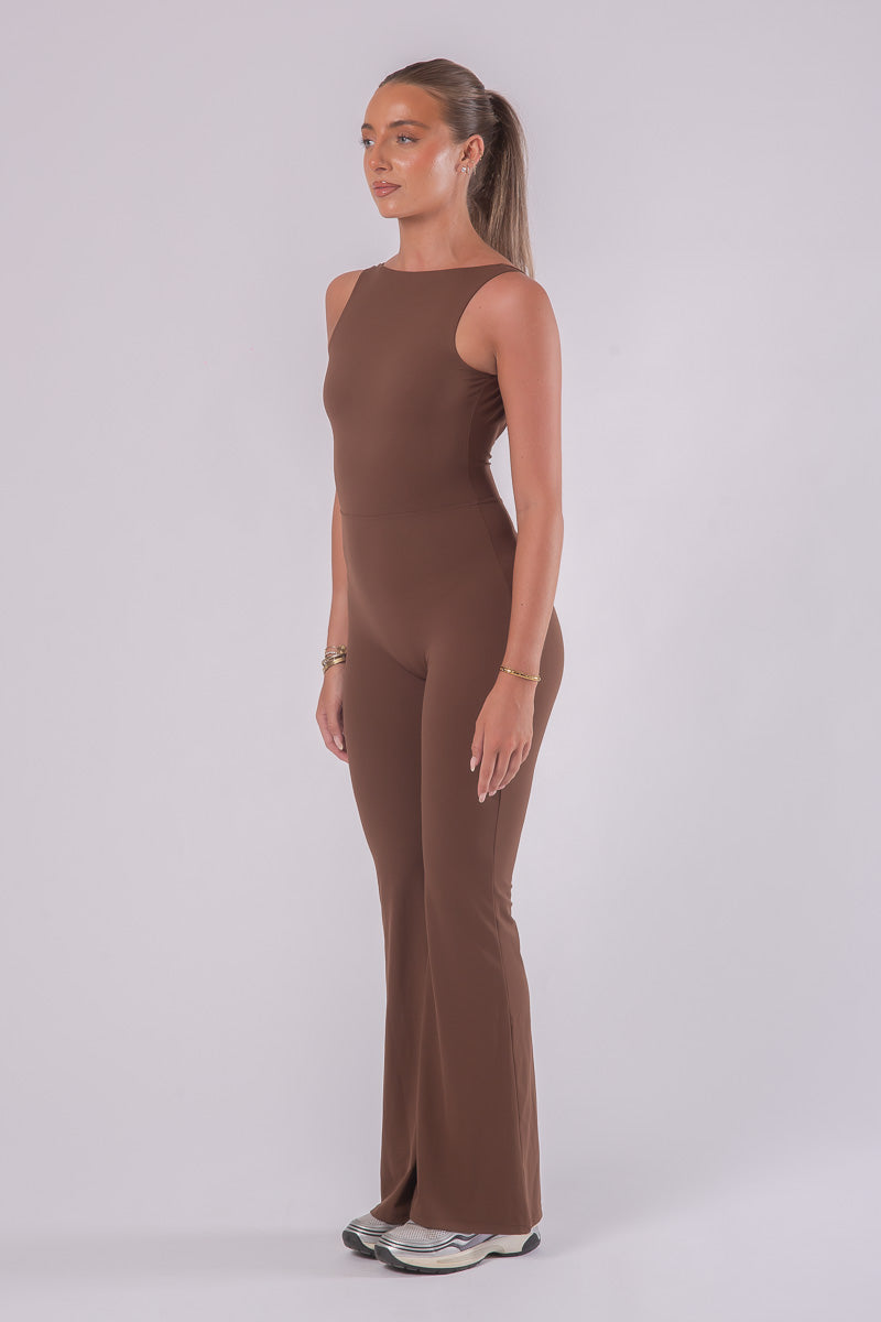 Super Sculpt Jumpsuit - MOCHA