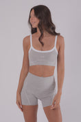 Load image into Gallery viewer, Statement Contrast Bra Top - CLOUD GREY
