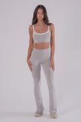 Load image into Gallery viewer, Statement Contrast Flared Pants - CLOUD GREY
