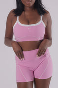 Load image into Gallery viewer, Statement Contrast Bra Top - COTTON CANDY PINK
